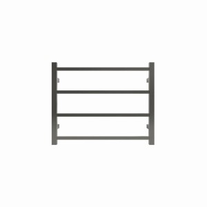 Commercial Square 4 Bars Heated Towel Rail-Gun Metal Grey